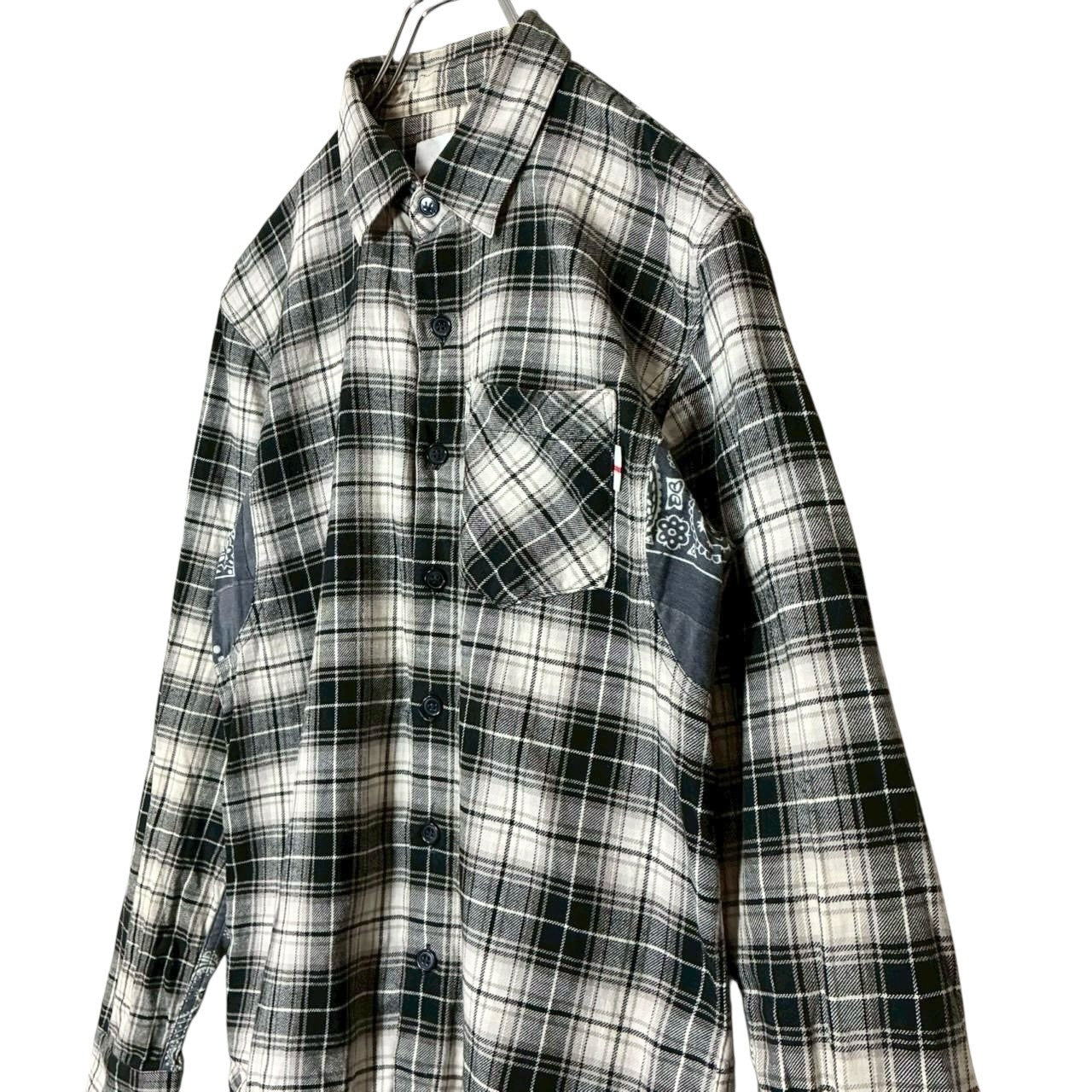 RC2601-804 WHIZLIMITED チェック シャツ ホワイト ブラック メンズ