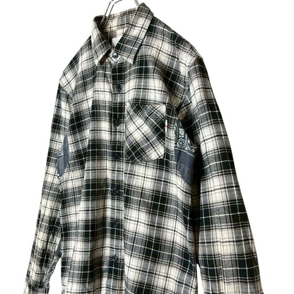 RC2601-804 WHIZLIMITED チェック シャツ ホワイト ブラック メンズ