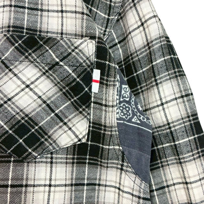 RC2601-804 WHIZLIMITED チェック シャツ ホワイト ブラック メンズ