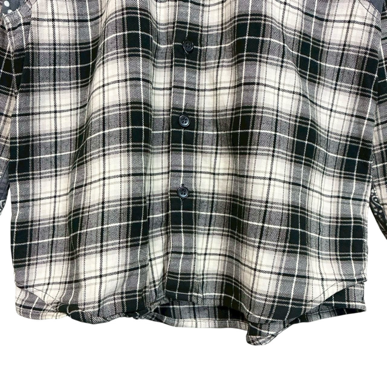 RC2601-804 WHIZLIMITED チェック シャツ ホワイト ブラック メンズ