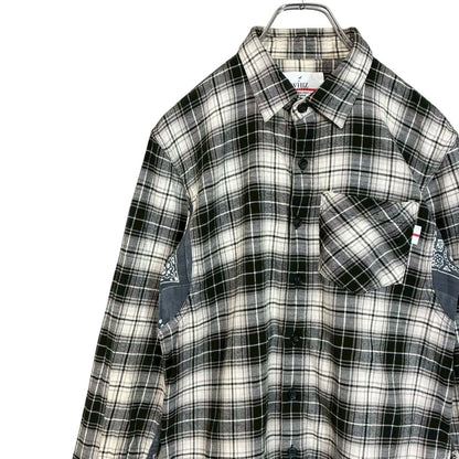 RC2601-804 WHIZLIMITED チェック シャツ ホワイト ブラック メンズ