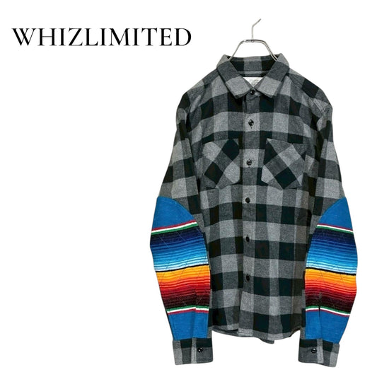 RC2601-805 WHIZLIMITED チェック シャツ ブラック ブルー メンズ