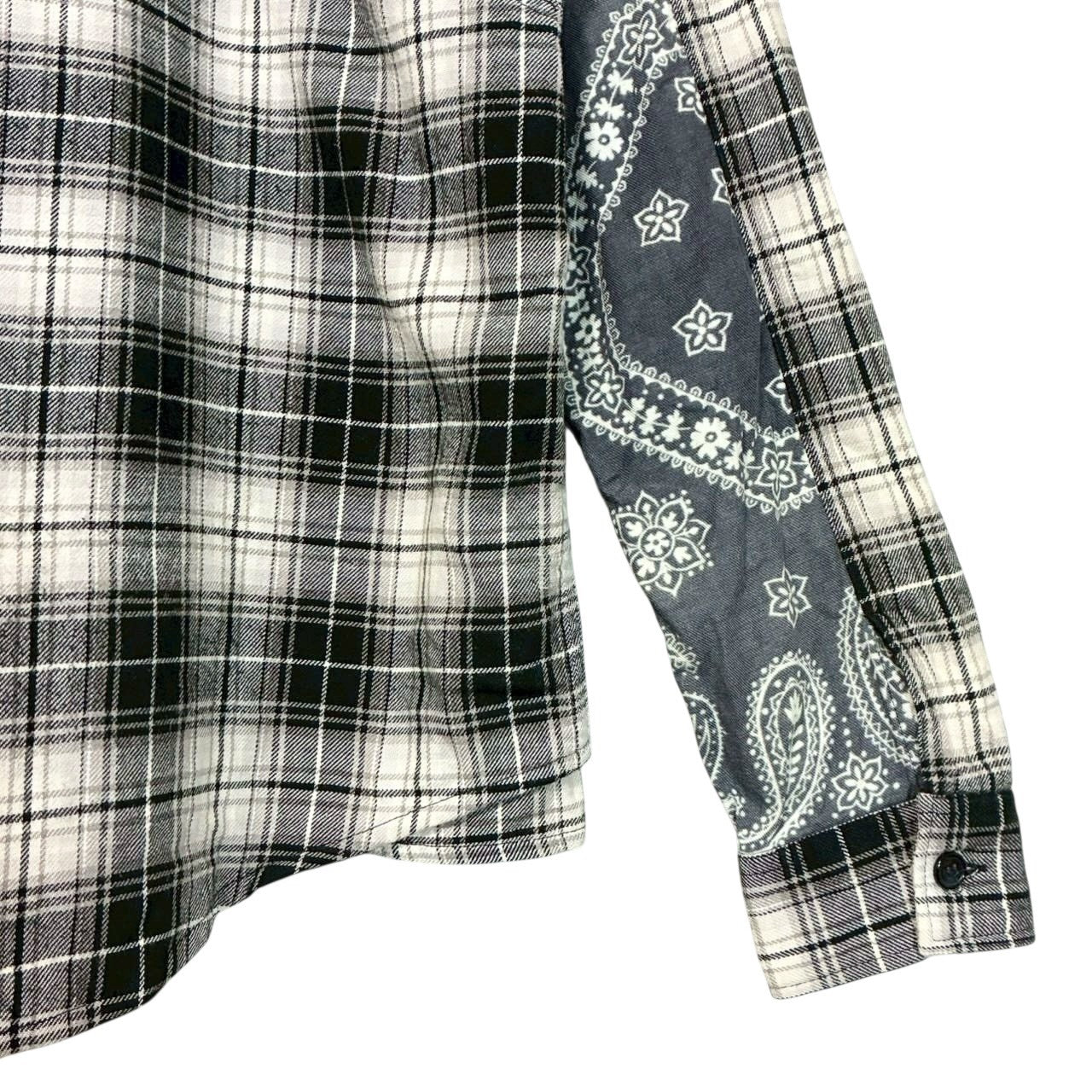 RC2601-804 WHIZLIMITED チェック シャツ ホワイト ブラック メンズ