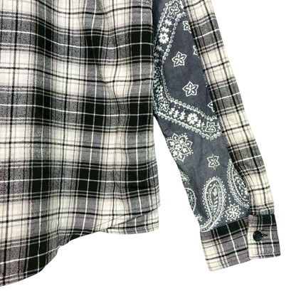 RC2601-804 WHIZLIMITED チェック シャツ ホワイト ブラック メンズ