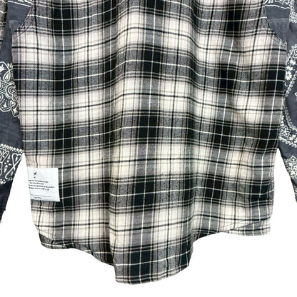 RC2601-804 WHIZLIMITED チェック シャツ ホワイト ブラック メンズ