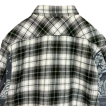 RC2601-804 WHIZLIMITED チェック シャツ ホワイト ブラック メンズ