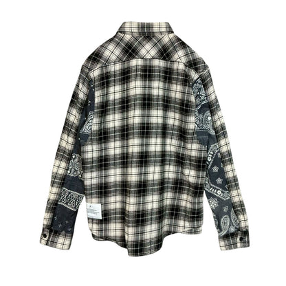 RC2601-804 WHIZLIMITED チェック シャツ ホワイト ブラック メンズ