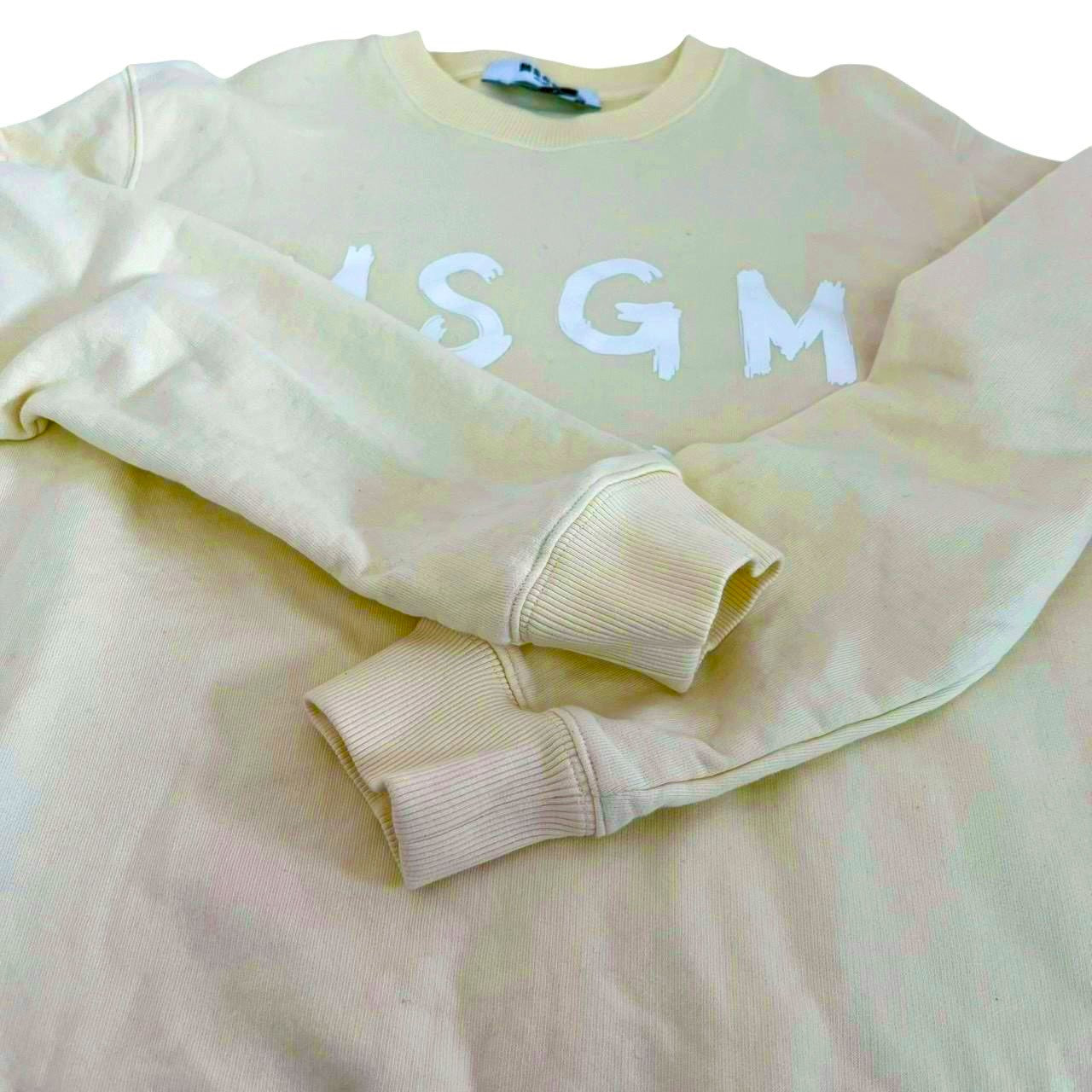 RC2601-610 MSGM トップス トレーナー イエロー L　レディース