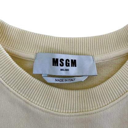 RC2601-610 MSGM トップス トレーナー イエロー L　レディース