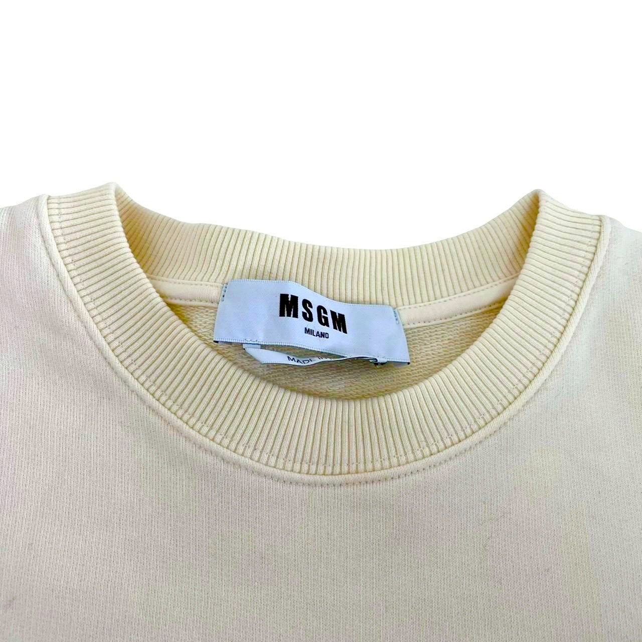 RC2601-610 MSGM トップス トレーナー イエロー L　レディース