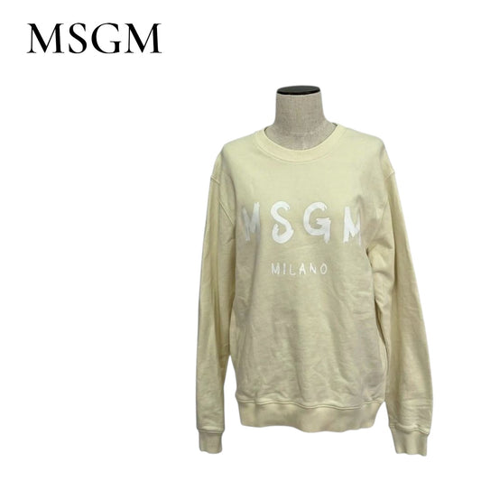 RC2601-610 MSGM トップス トレーナー イエロー L　レディース