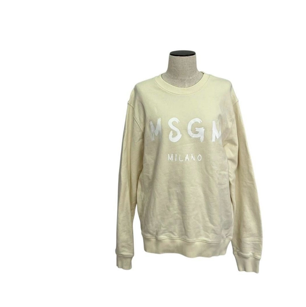 RC2601-610 MSGM トップス トレーナー イエロー L　レディース