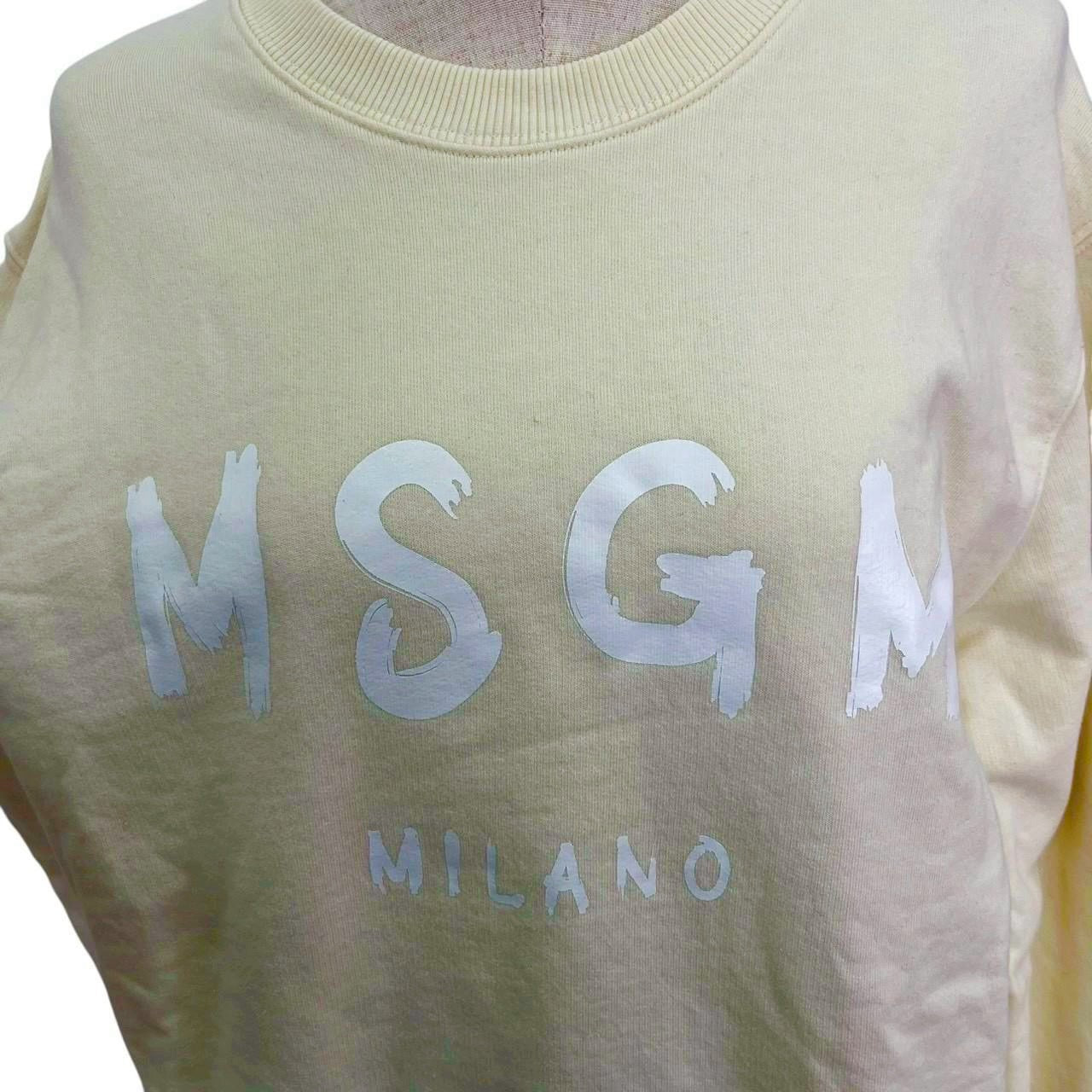 RC2601-610 MSGM トップス トレーナー イエロー L　レディース