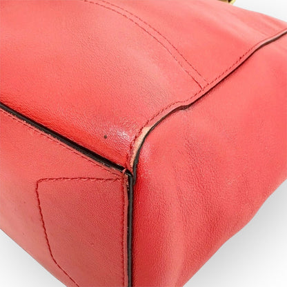 COACH コーチ レガシー トートバッグ レザー バイカラー レッド×ネイビー×キャメル F1273-19909