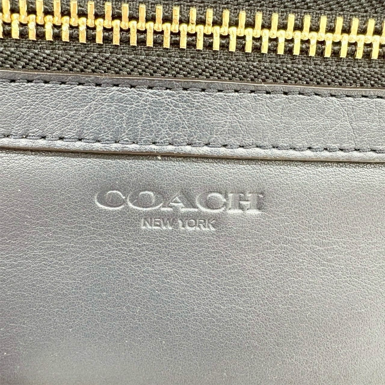 COACH コーチ レガシー トートバッグ レザー バイカラー レッド×ネイビー×キャメル F1273-19909