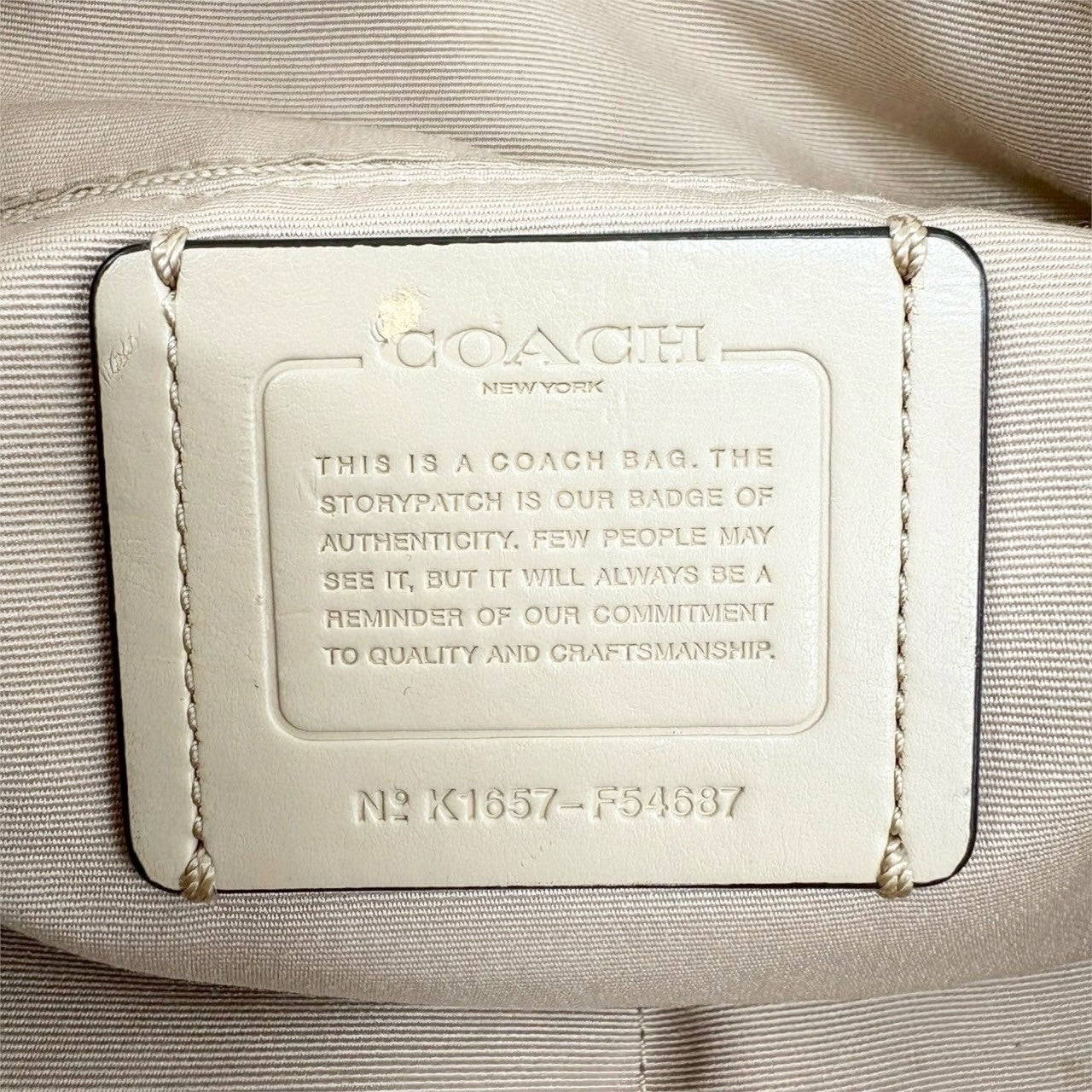 COACH コーチ トートバッグ ショルダーバッグ 2way ベージュ K1657-F54687