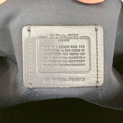 COACH コーチ 2way ワンショルダーバッグ  シグネチャー柄 ブラック F66973