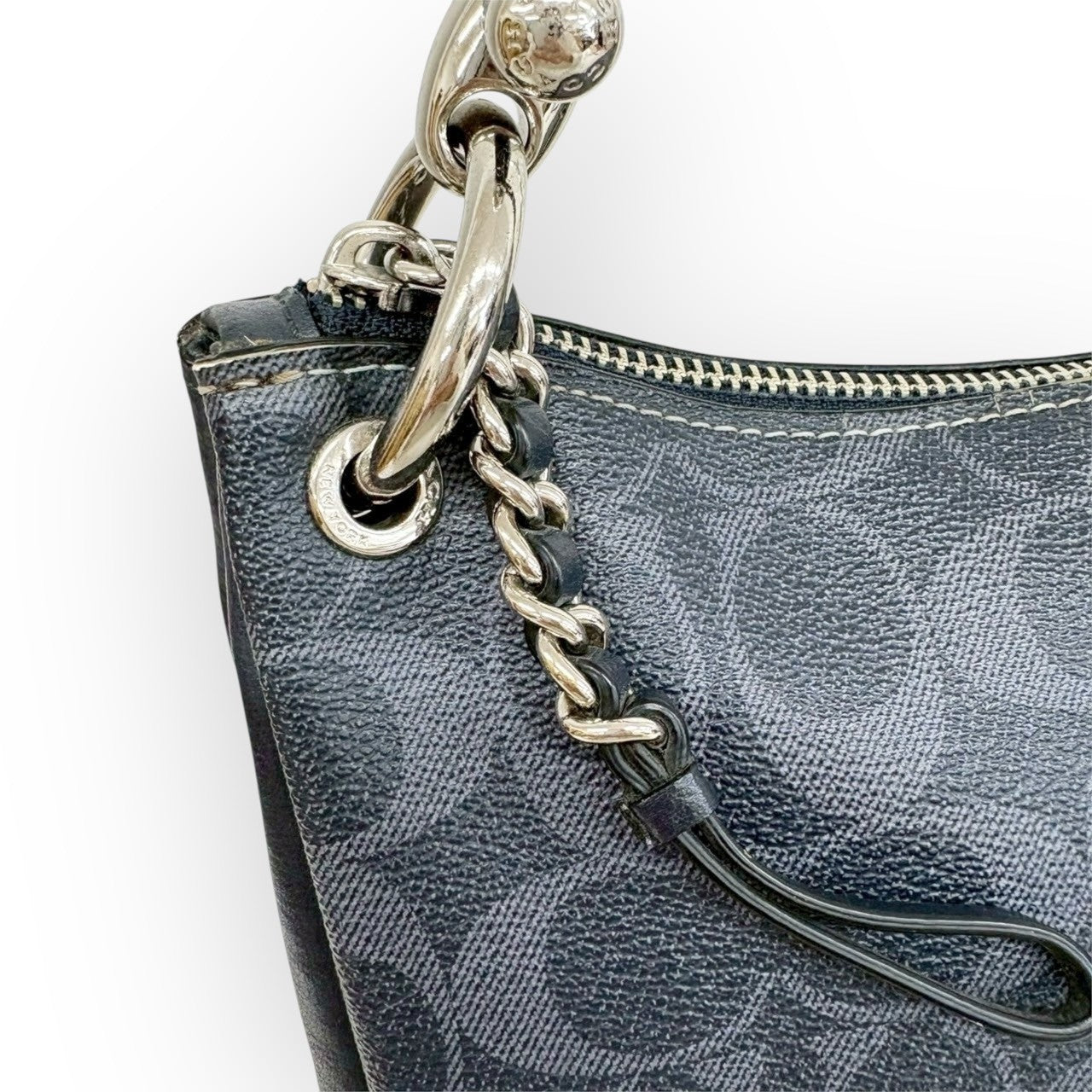COACH コーチ 2way ワンショルダーバッグ  シグネチャー柄 ブラック F66973