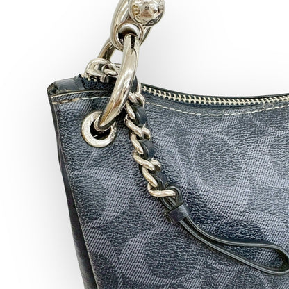 COACH コーチ 2way ワンショルダーバッグ  シグネチャー柄 ブラック F66973