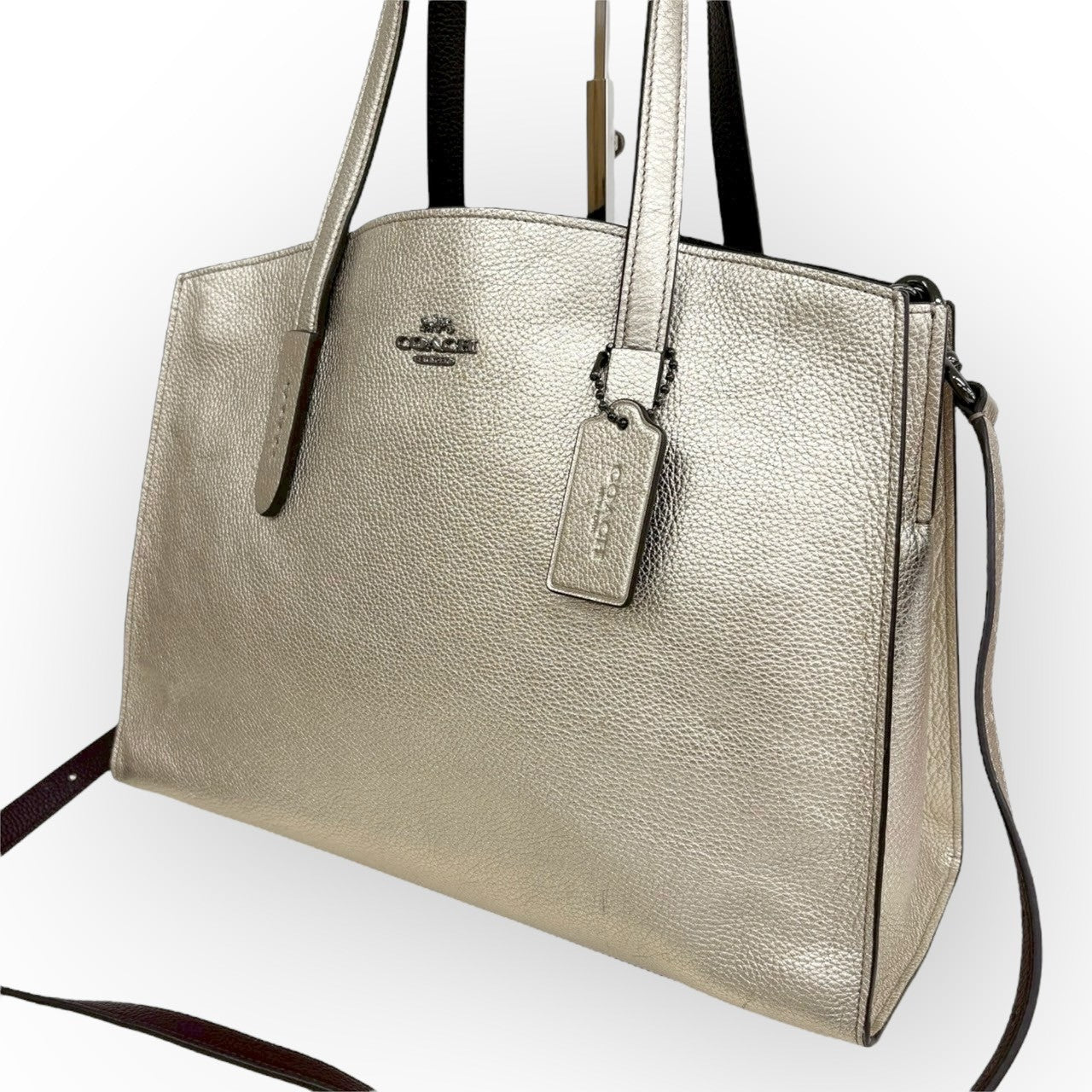 COACH コーチ 2way トートバッグ ショルダーバッグ 31037 ゴールド