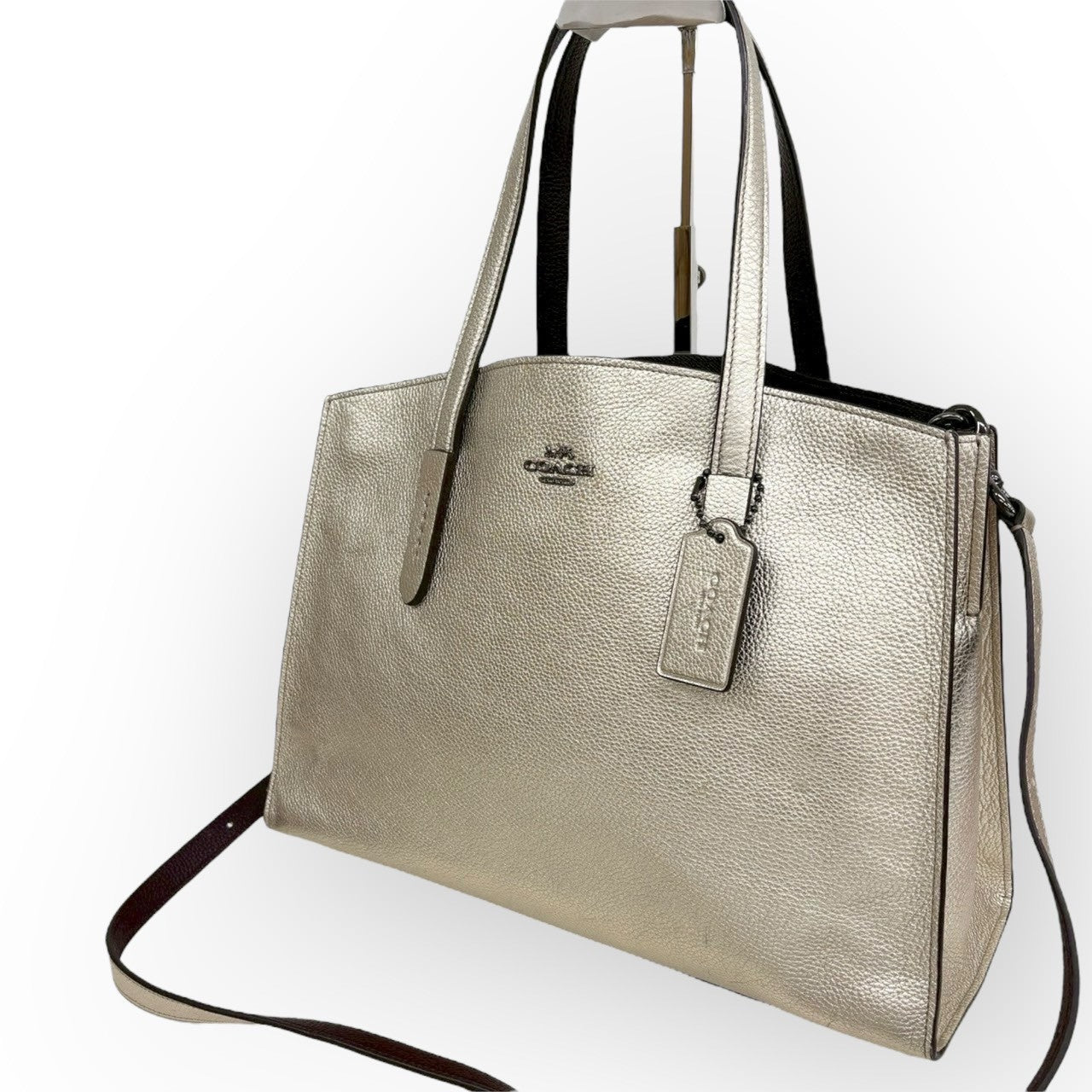 COACH コーチ 2way トートバッグ ショルダーバッグ 31037 ゴールド