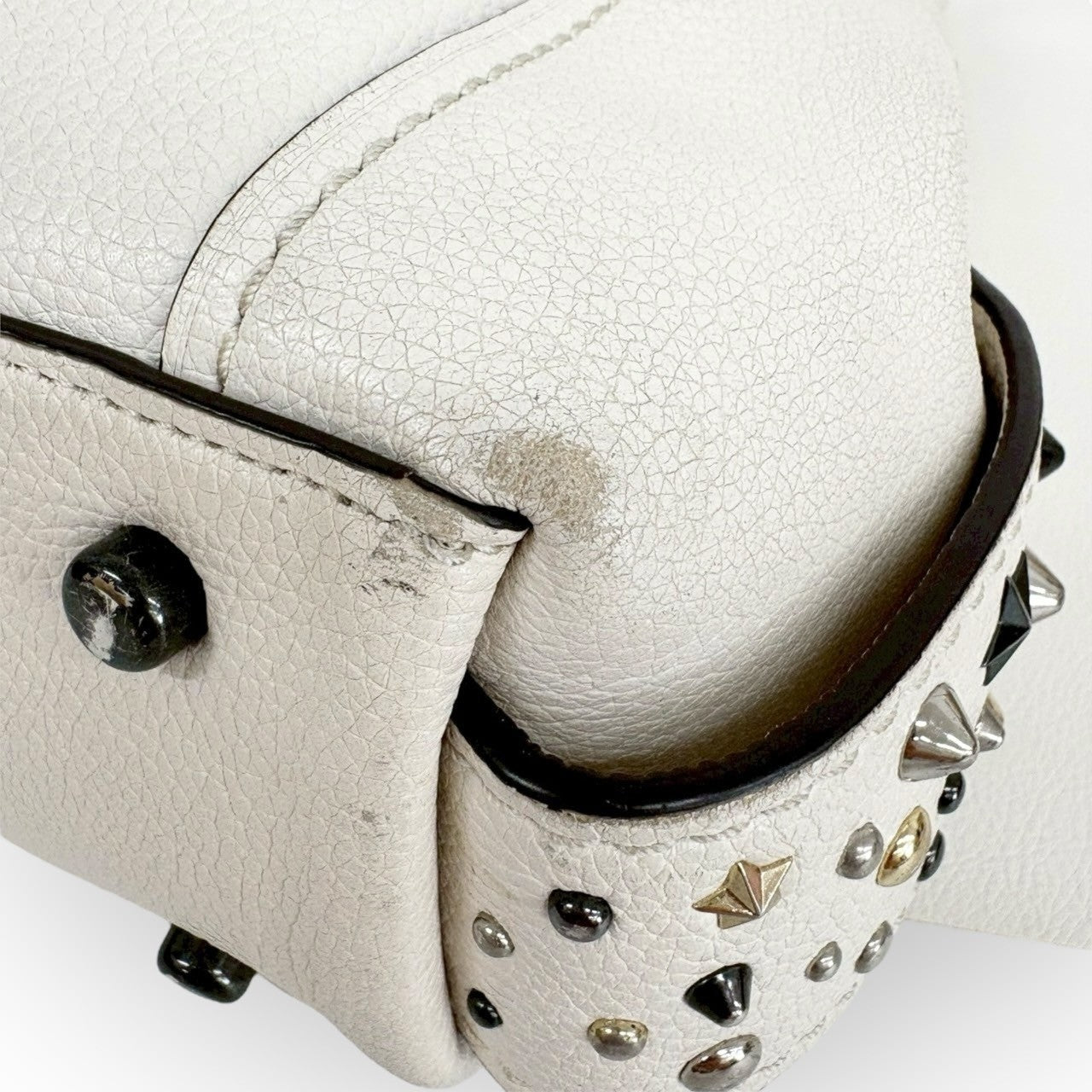 COACH コーチ トートバッグ イーディ31 ウィズ スター リベット ホワイト 59468