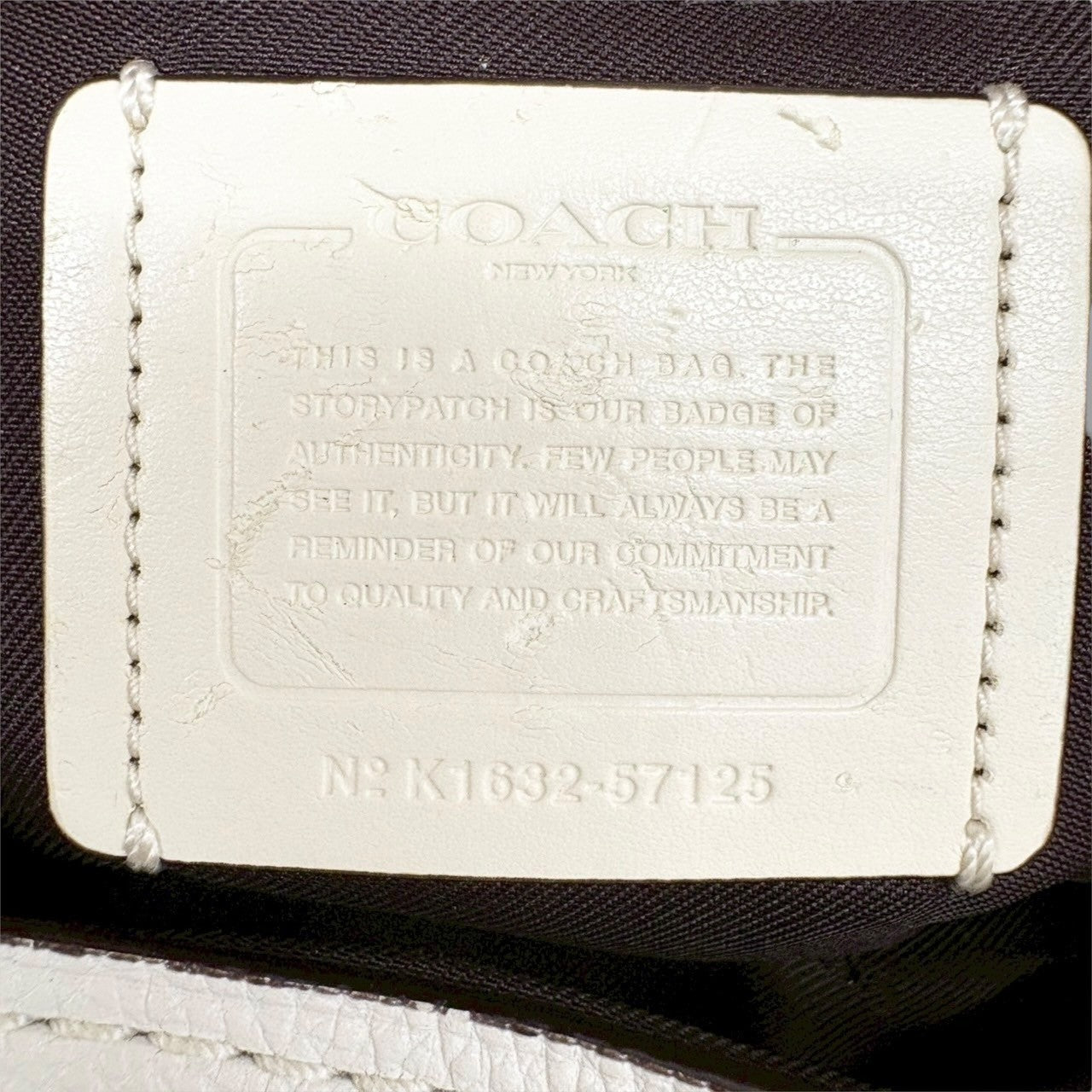 COACH コーチ トートバッグ イーディ ホワイト 57125