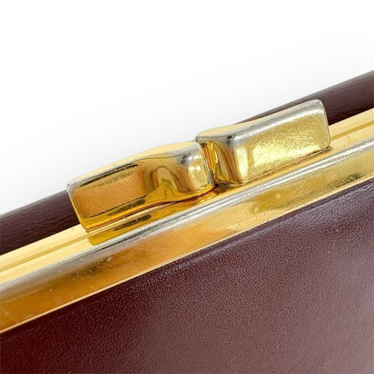 Cartier カルティエ マストライン 財布 がま口 二つ折り財布 ボルドー