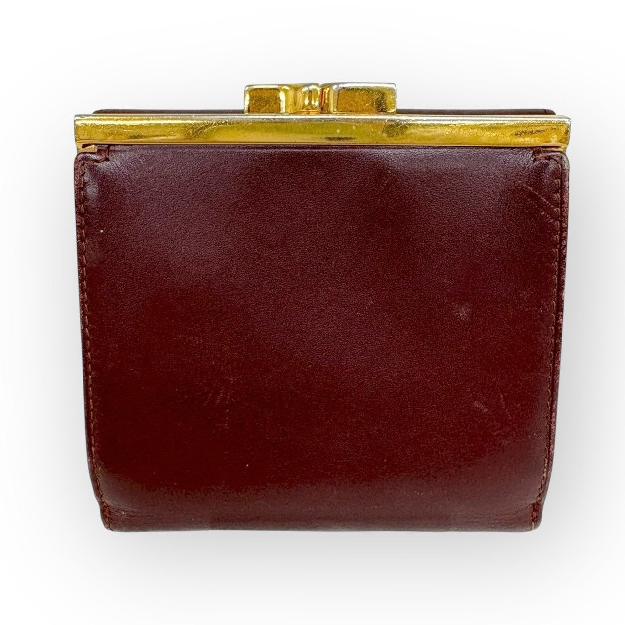 Cartier カルティエ マストライン 財布 がま口 二つ折り財布 ボルドー