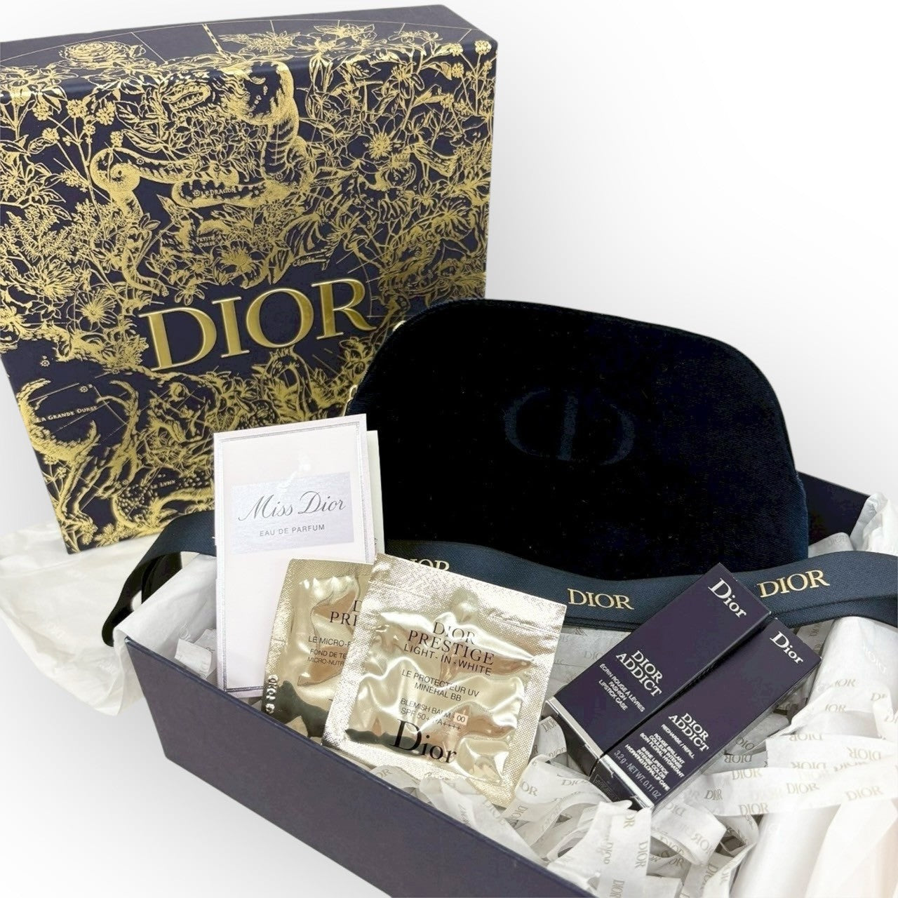 Dior ディオール 2022年クリスマス ポーチセットリップ 香水 アディクト ミニスプレー