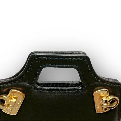 １FERRAGAMO フェラガモ バッグ型 ソーイングセット ブラック 箱付き