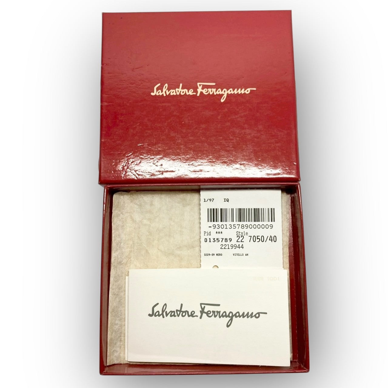 １FERRAGAMO フェラガモ バッグ型 ソーイングセット ブラック 箱付き