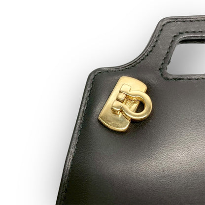 １FERRAGAMO フェラガモ バッグ型 ソーイングセット ブラック 箱付き