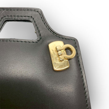 １FERRAGAMO フェラガモ バッグ型 ソーイングセット ブラック 箱付き
