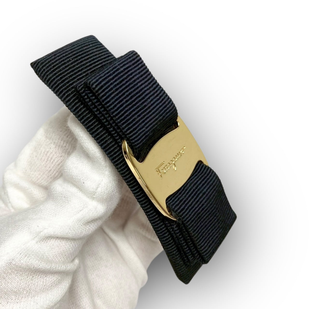 ６ Salvatore Ferragamo サルヴァトーレフェラガモ バレッタ ブラック 箱付き