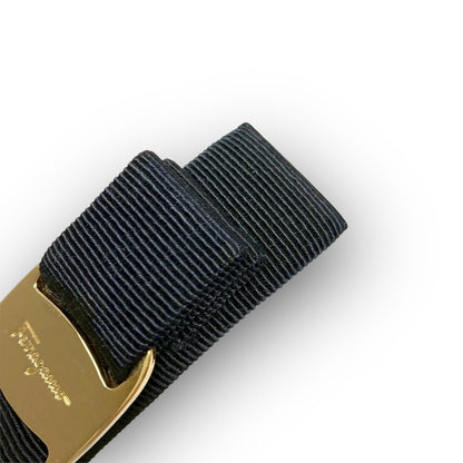 ６ Salvatore Ferragamo サルヴァトーレフェラガモ バレッタ ブラック 箱付き