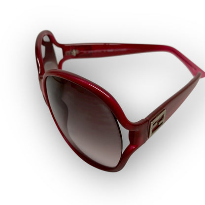 １１ FENDI フェンディ サングラス ケース付き レッド