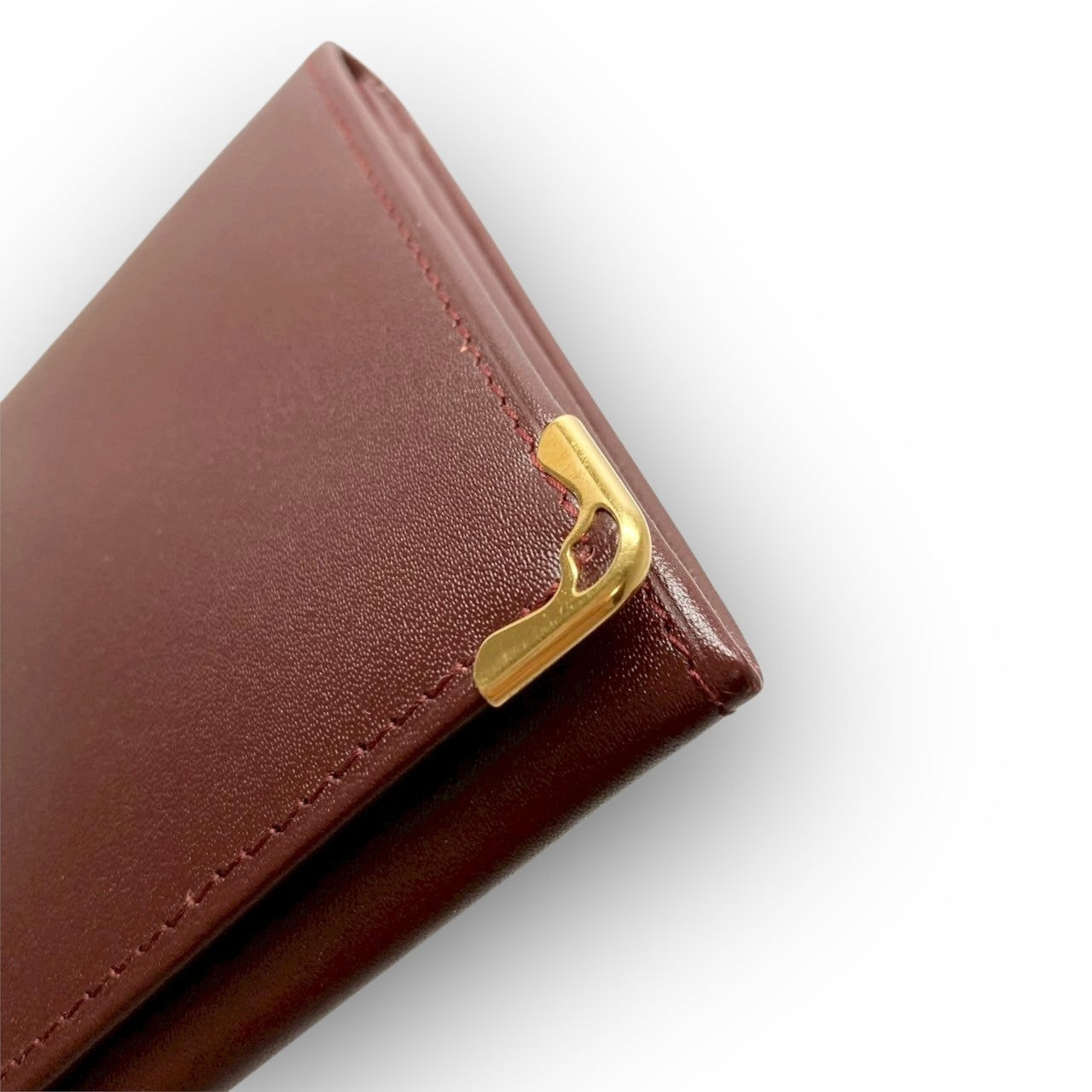 １４ Cartier カルティエ 長財布 マストライン ボルドー