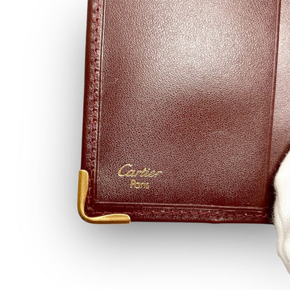 １４ Cartier カルティエ 長財布 マストライン ボルドー