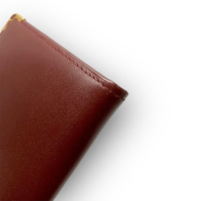 １４ Cartier カルティエ 長財布 マストライン ボルドー