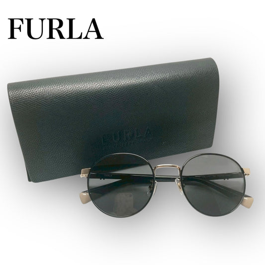 ２０ FURLA フルラ サングラス ブラック ケース付き