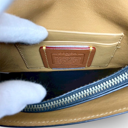 ２５ COACH コーチ 長財布 ポーチ型 ブラック