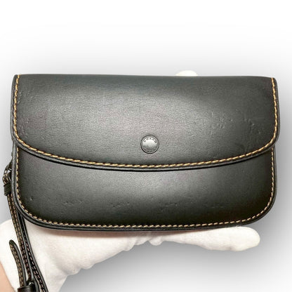 ２５ COACH コーチ 長財布 ポーチ型 ブラック