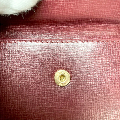 ２７ Cartier カルティエ 二つ折り財布 マストライン ボルドー