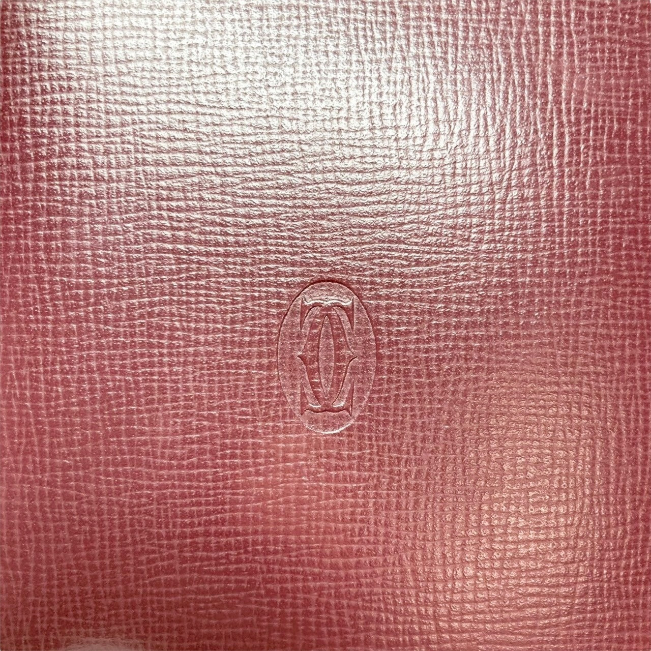 ２７ Cartier カルティエ 二つ折り財布 マストライン ボルドー