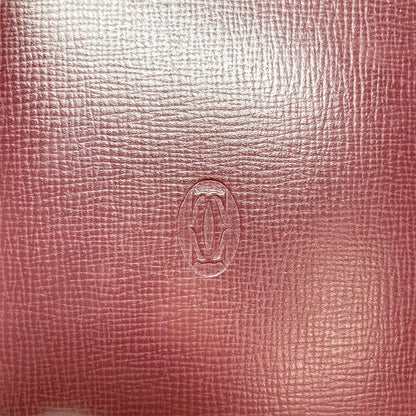 ２７ Cartier カルティエ 二つ折り財布 マストライン ボルドー