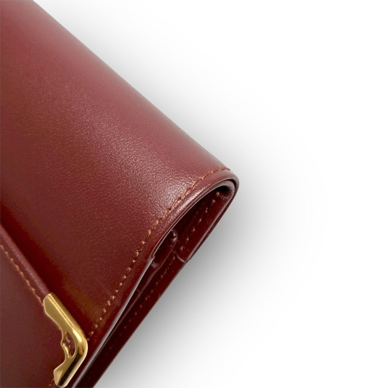 ２９ Cartier カルティエ 三つ折り財布 レッド