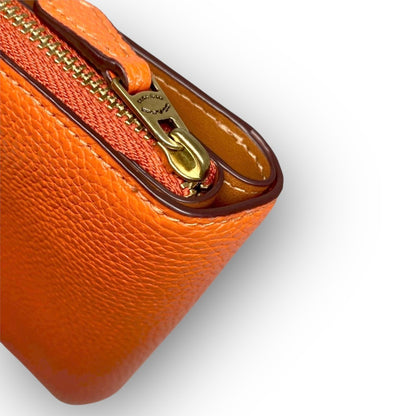 ３３ COACH コーチ 二つ折り財布 ミニ財布 オレンジ