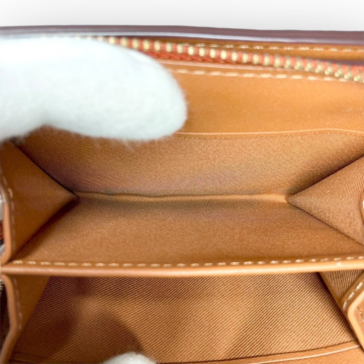 ３３ COACH コーチ 二つ折り財布 ミニ財布 オレンジ