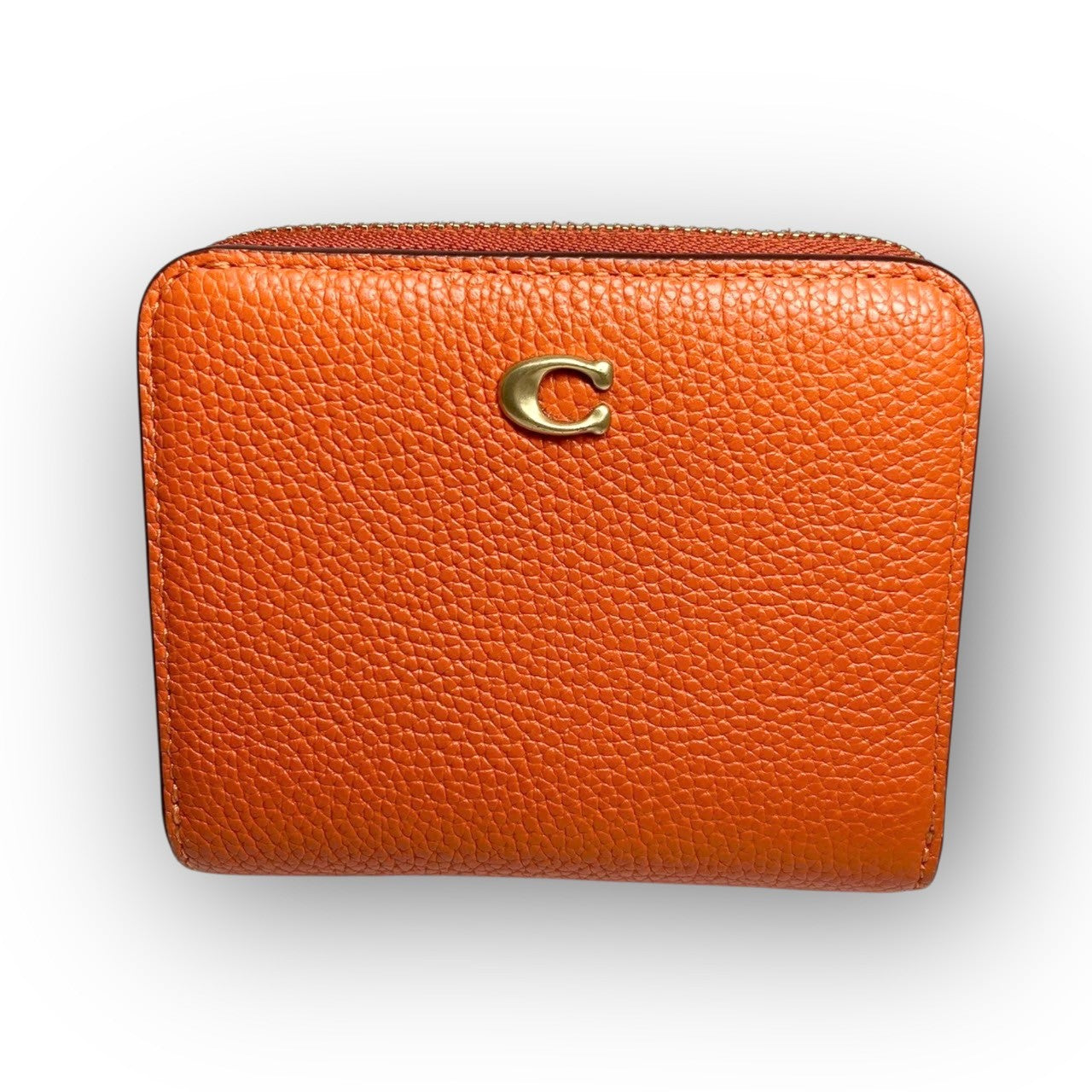 ３３ COACH コーチ 二つ折り財布 ミニ財布 オレンジ